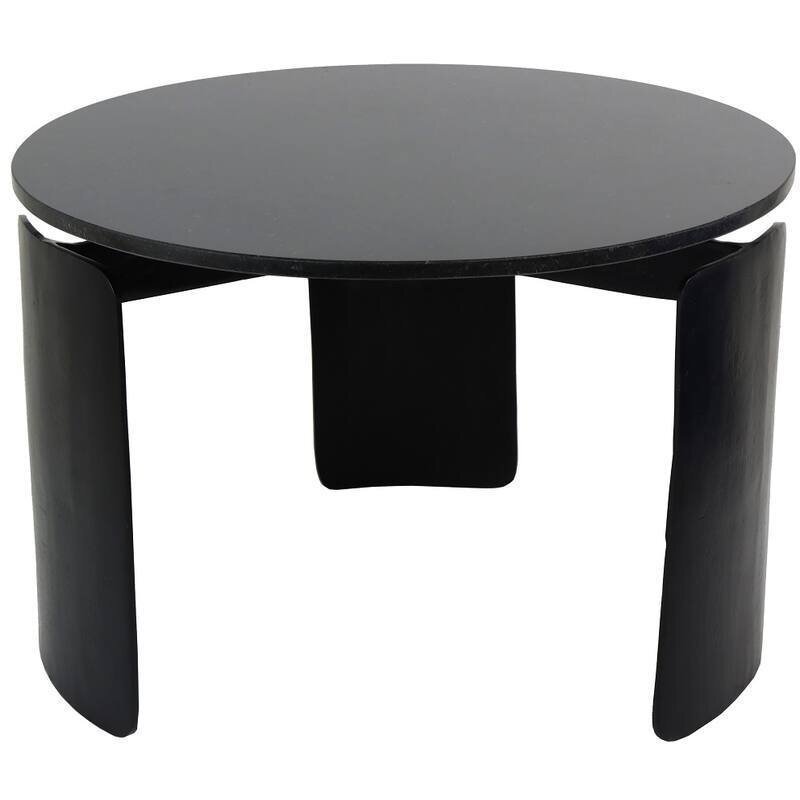 Side table - 鋁 - 现代黑色桌子 #4.3