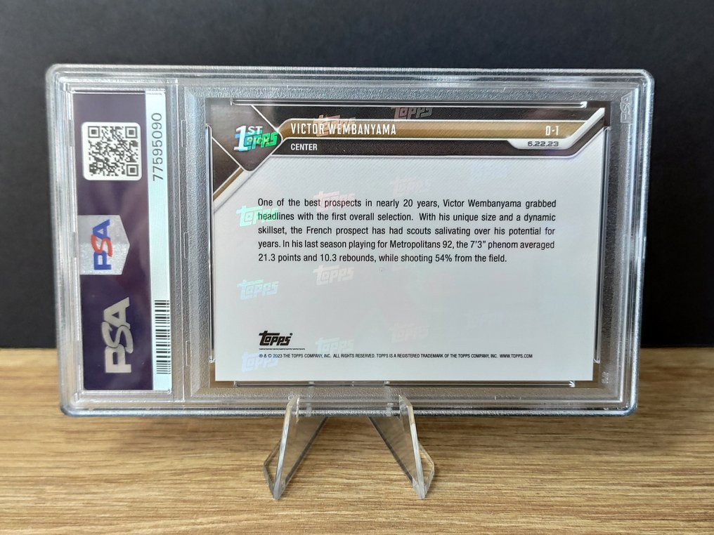 2023 Topps Now Victor Wembanyama #D1 Draft Night - PSA 10 Graded card #2.1
