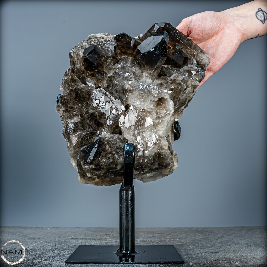 First quality smoky quartz on stand Brazil- 4719.38 g #4.3