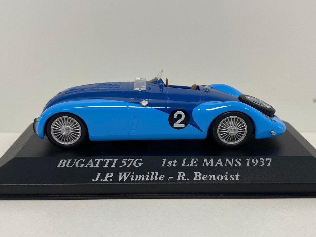 Edicola 1:43 - Coche a escala - Bugatti Type 57G Tank #2 Team Roger Labric Winner 24H00 Le Mans 1937 - Wimille/Benoist - Espléndido modelo en edición limitada y agotada. #2.1
