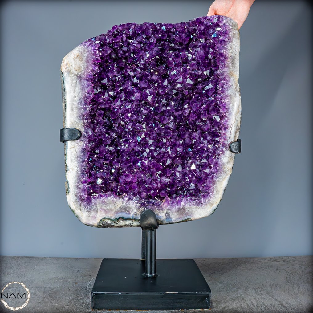 Natural first quality amethyst druse on stand. Uruguay- 32604.55 g #1.0