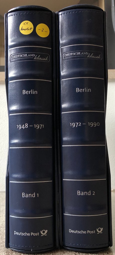 Berlin 1948/1990 - Complete quality collection with all top values, red overprint deep proofed Schlegel BPP - in 2 Deutschland Klassik Alben mit Schuber von der Deutschen Post #1.0