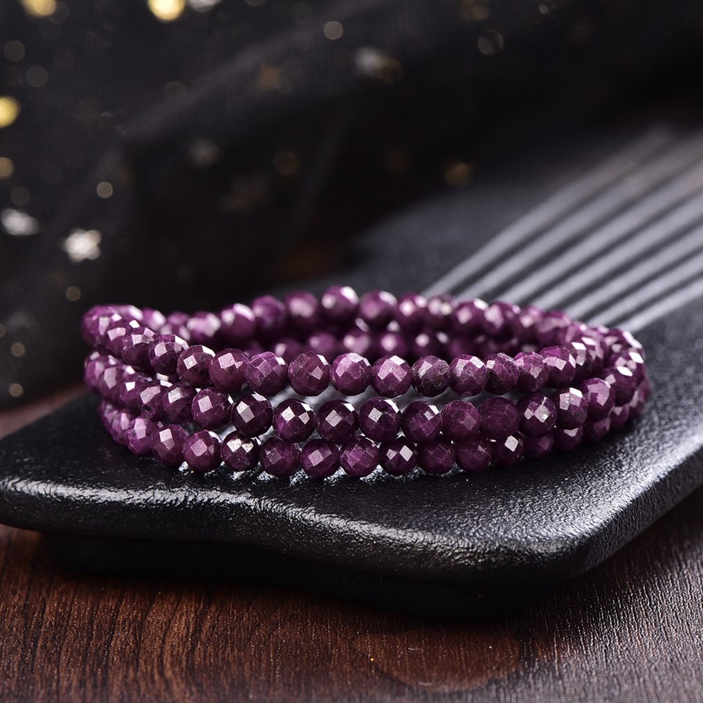 Fără preț de rezervă - certificat ALGT - fir de rubin natural și exclusiv - Frumusețea rafinată a rubinului violet- 25.14 g #4.3