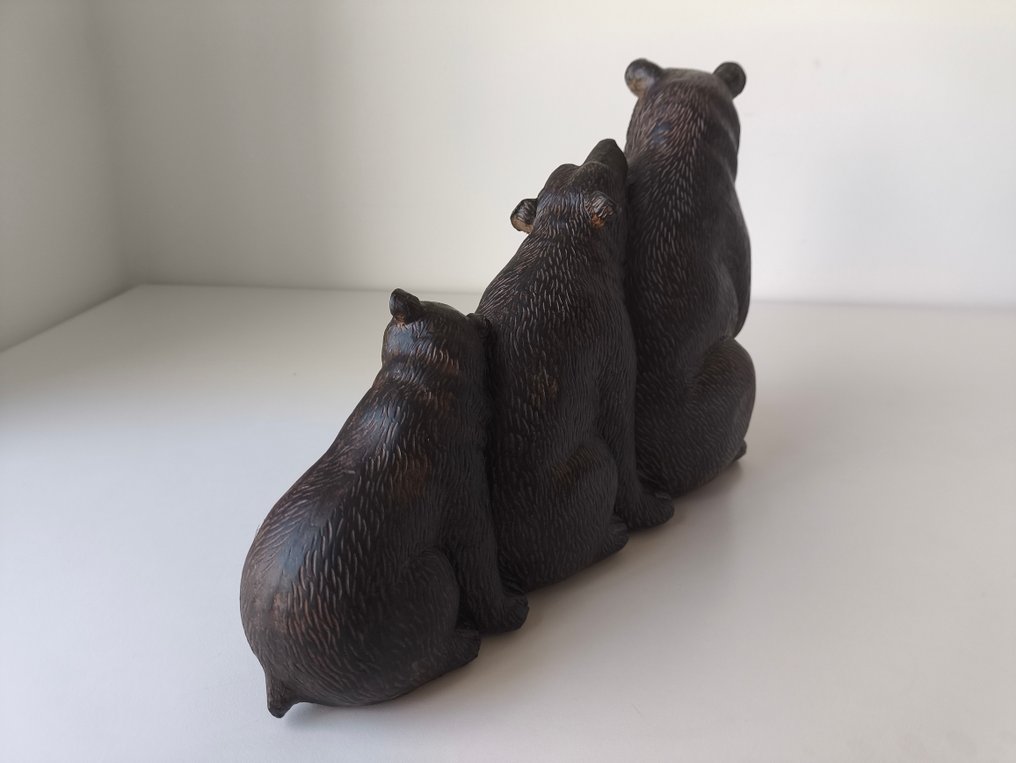 Kare Design - 小雕像, Relaxed Bear Family - 20 cm - 树脂 #4.3
