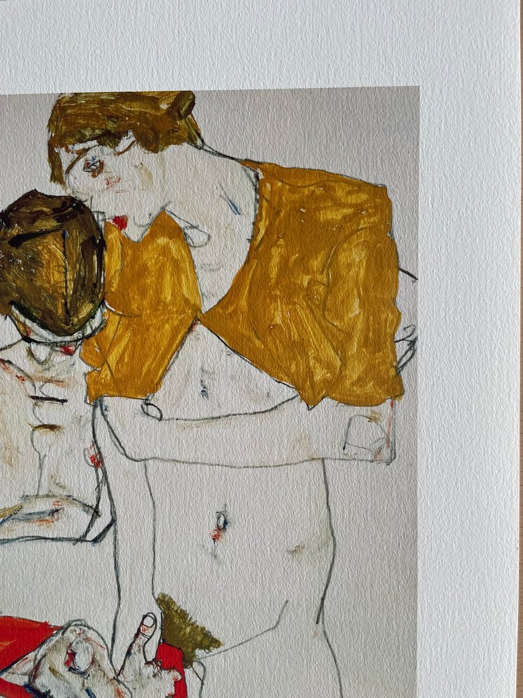 Egon Schiele (1890-1918), (after) - Liebespaar (1913) #3.2