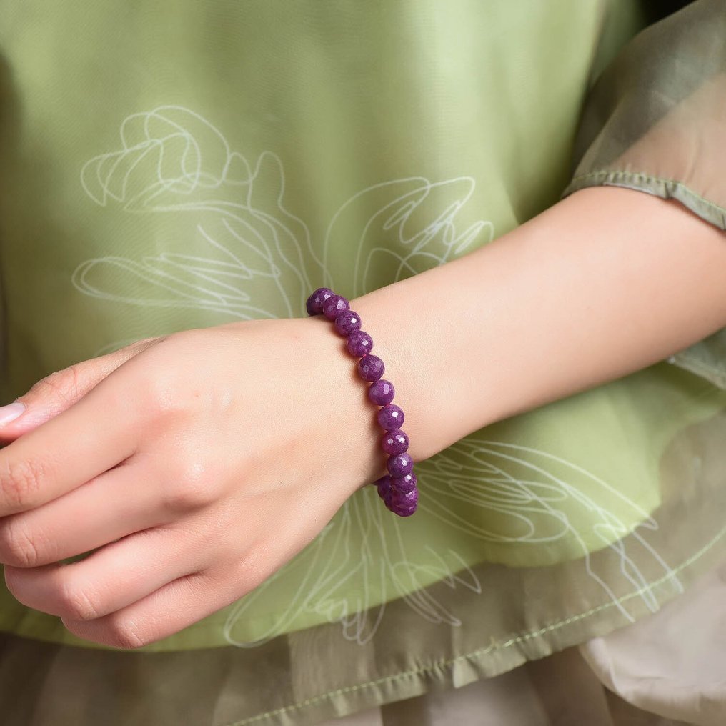 Χωρίς ρεζέρβα - Πιστοποιημένο ALGT - Βραχιόλι από φυσικό ρουμπίνι - Ένα άψογο αριστούργημα της φύσης και της δεξιοτεχνίας- 21.13 g #1.0