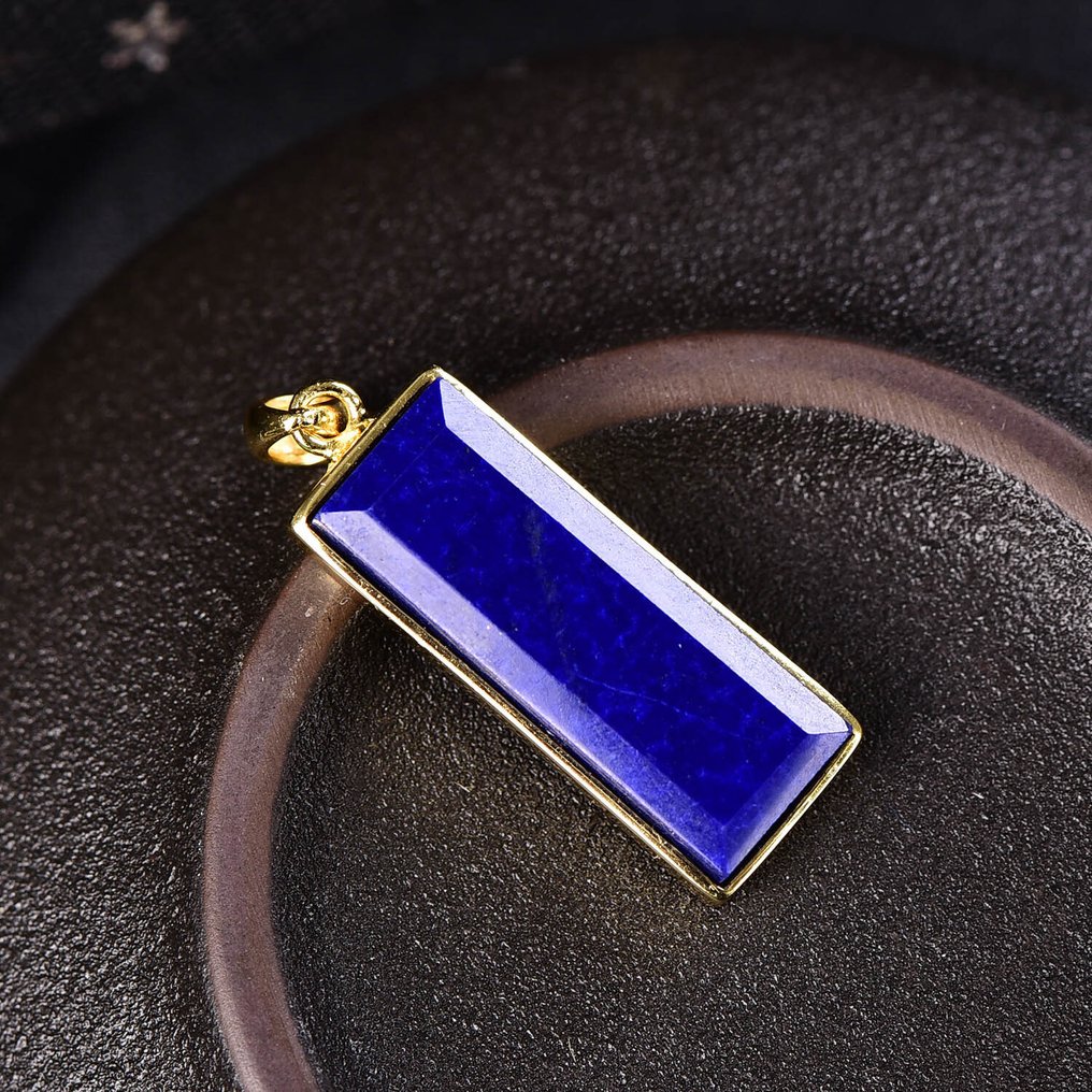 無保留價 - 獨特的青金石吊墜帶鏈 - 雕刻- 5.25 g #3.2