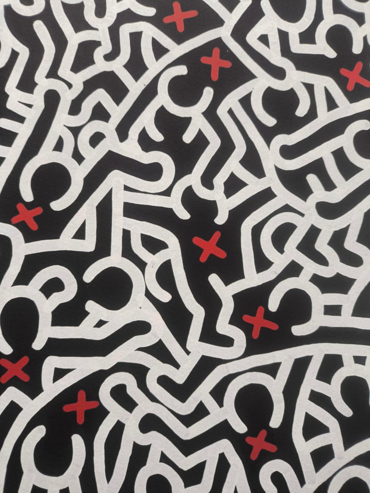 Keith Haring (1958-1990) (after) - "Untitled, 1985" - (50x50cm) #2.1