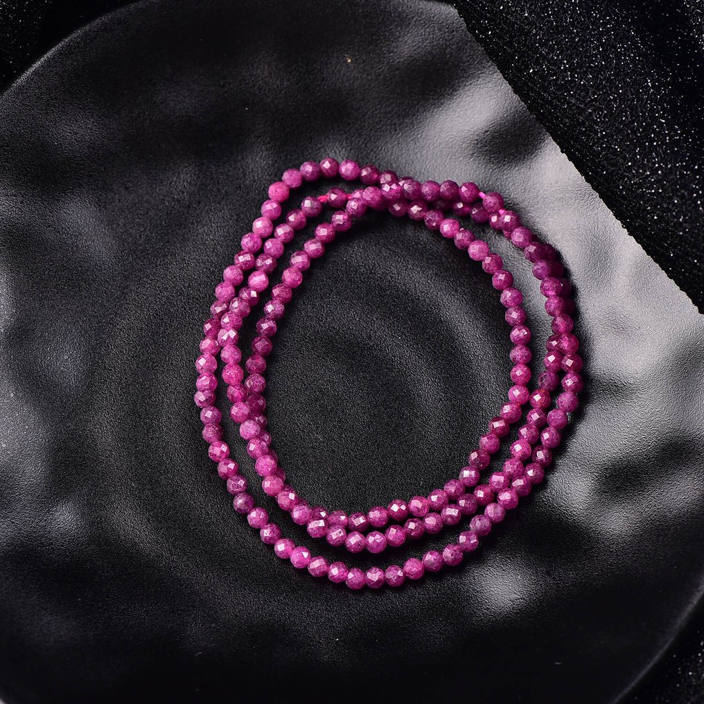 Χωρίς κράτηση - Πιστοποιημένο ALGT - Βραχιόλι ή κολιέ από φυσικό μωβ ζαφείρι - Πολυτελής Deep Purple Elegance- 9.96 g #3.2