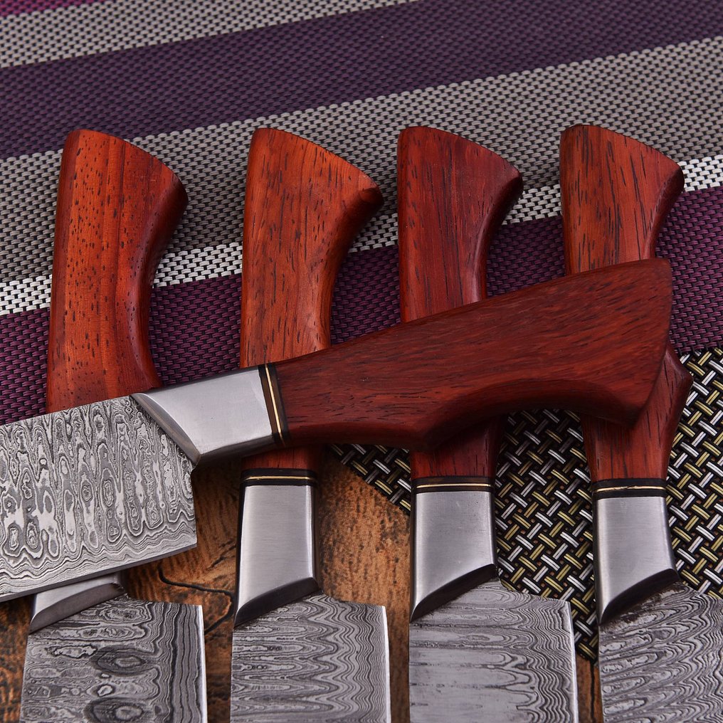 厨刀 - Chef's knife - Pakkawood 和手工折叠钢 - 北美 #1.0