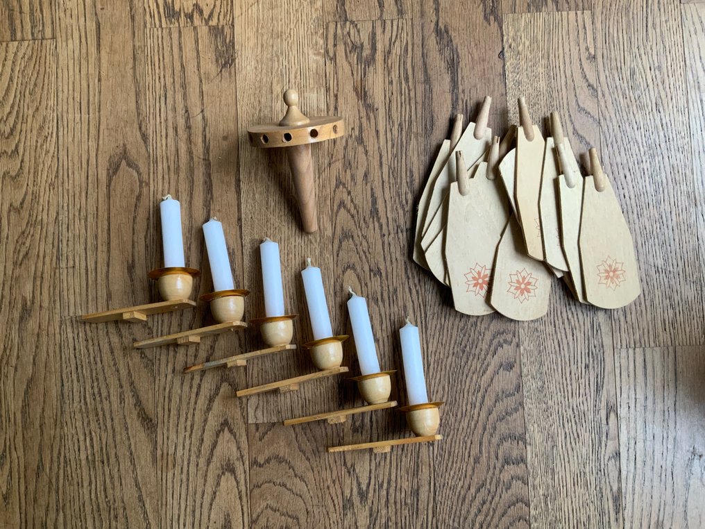 Erzgebirge - Christmas figurine - 3 floors with diverse figures and animals - Wood - Christmas pyramid #2.1