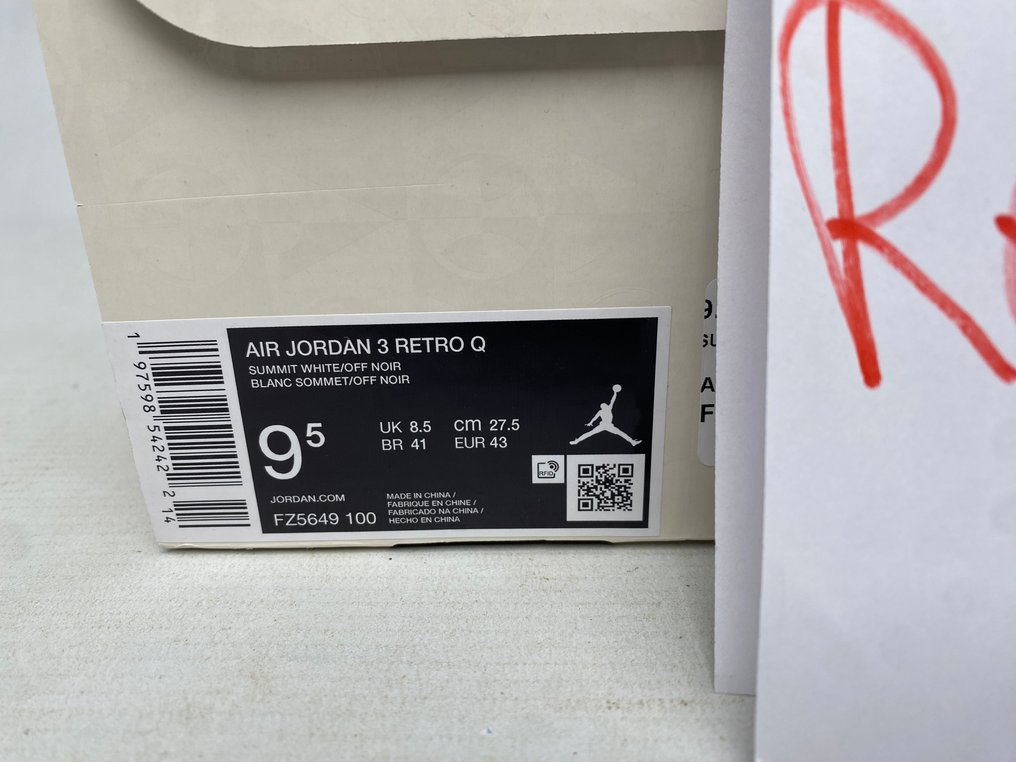 Air Jordan - Air Jordan 3 - 运动鞋 - 尺寸: EU 43 - 带标签的新品 #2.1