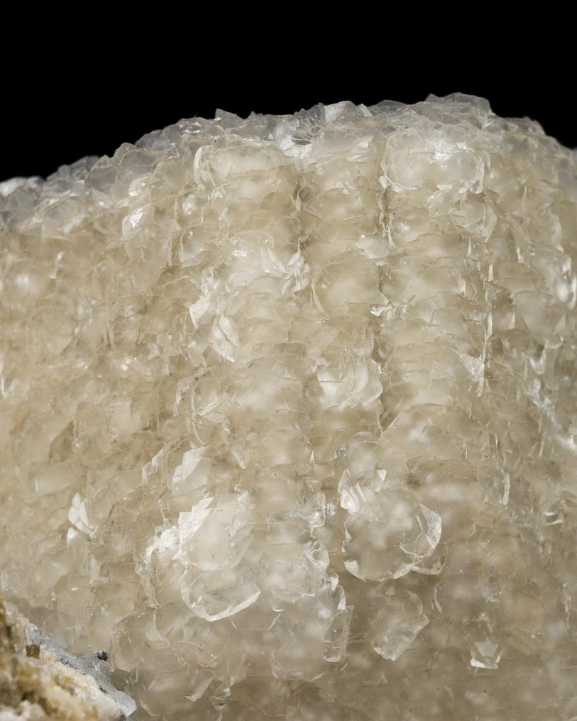 UNIQUE MATERIAL, CALCITE coated SIDERITE with TOURMALINE inclusions - Height: 7 cm - Width: 15.5 cm- 894 g - (1) #3.2