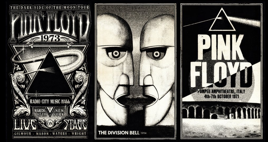 Æ (XX-XXI) - (Set of 3) – Pink Floyd | Limited Hand Painted Editions by Æ #1.0