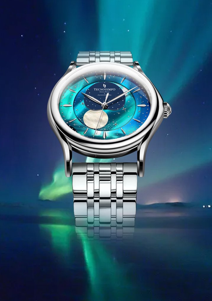 Tecnotempo - Automatic "Moon Phase & Aurora Borealis" Special Edition - TT.50MPA.ARB - Miehet - 2020-  #3.2