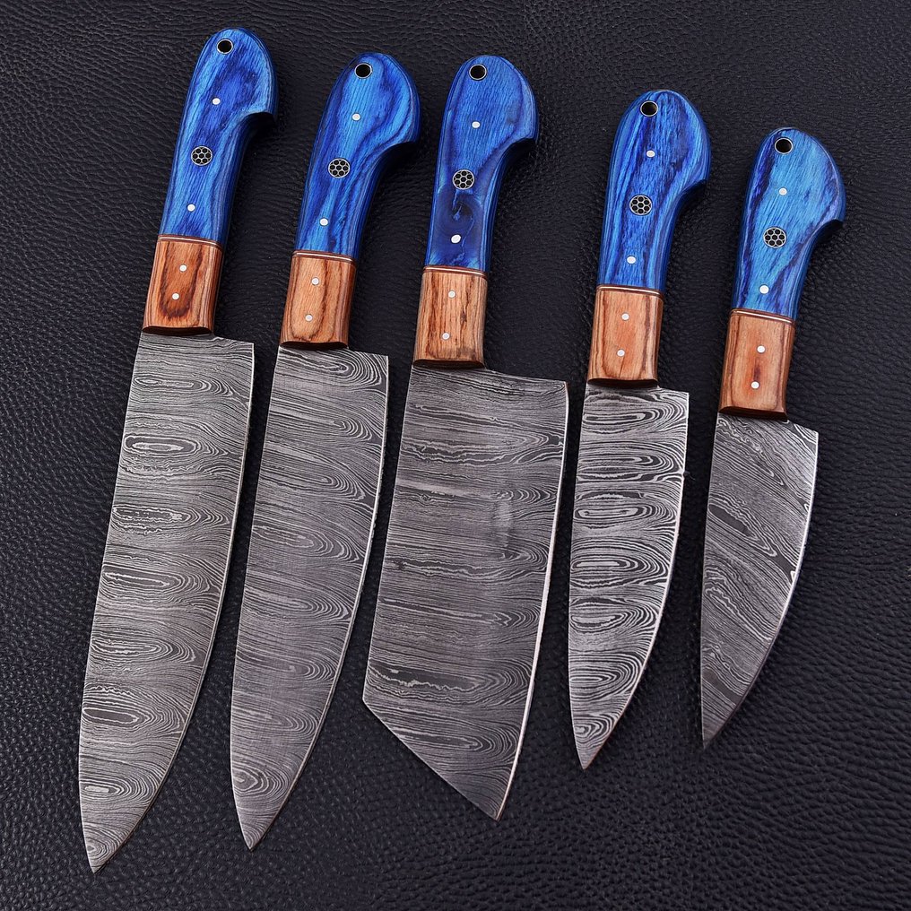 廚刀 - Chef's knife - Pakkawood 和手工折叠钢 - 北美 #1.0