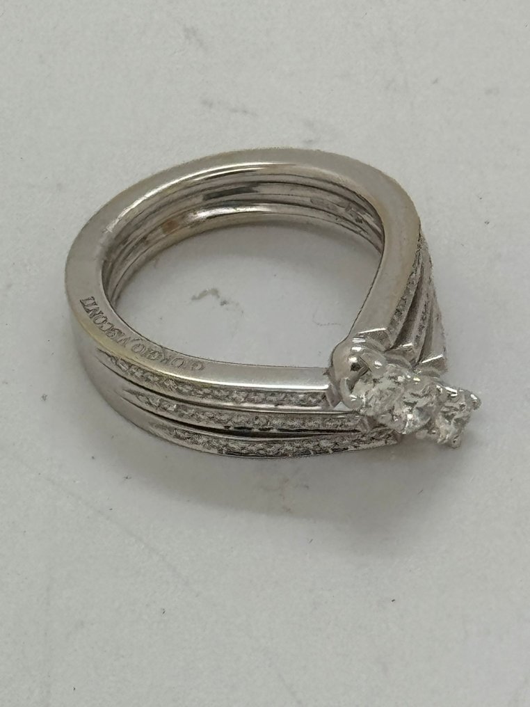 Giorgio Visconti - 戒指 - 18K包金 白金 - 钻石 #3.2