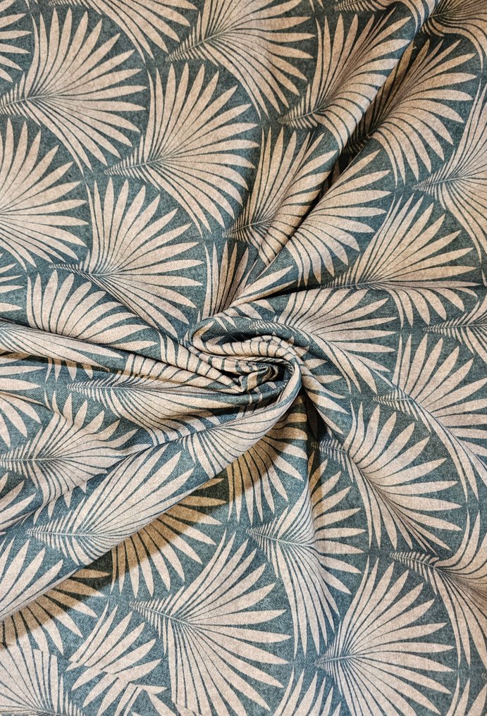 300x280厘米！Art Dèco 面料 “Coco Chanel 风格” 第2版，鸽子蓝色 - 纺织品  - 300 cm - 280 cm #4.3