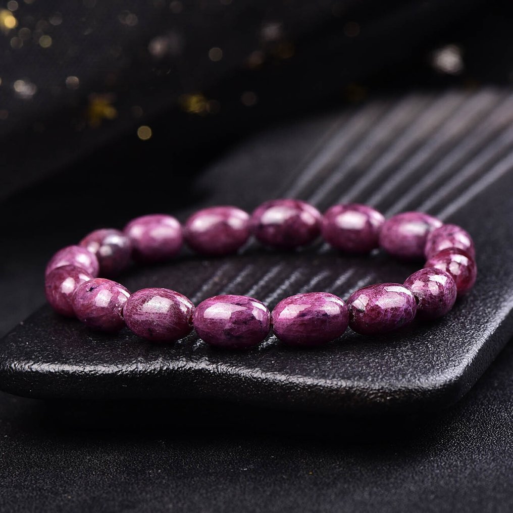 Pulseira de Rubi Natural com Certificação ALGT - Sem Preço de Reserva Obra-prima impecável da natureza e do artesanato- 28,61 g #3.2