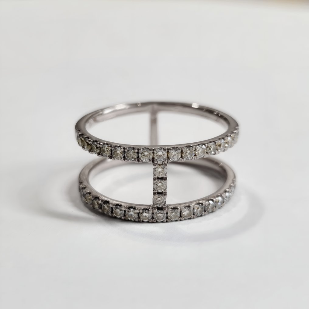 Δαχτυλίδι αρραβώνων - 14 καράτια Λευκός χρυσός -  0.53ct. tw. Διαμάντι (Φυσικό)  - Διαμάντι #1.0