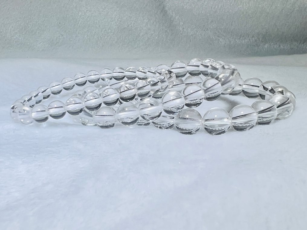 ***ΧΩΡΙΣ ΕΛΑΧΙΣΤΗ ΠΡΟΣΦΟΡΑ*** Σετ 3 πολυτελών βραχιολιών από Clear Quartz / Rock Crystal – Αιώνια Φυσική Πέτρα- 55 g - (3) #2.1