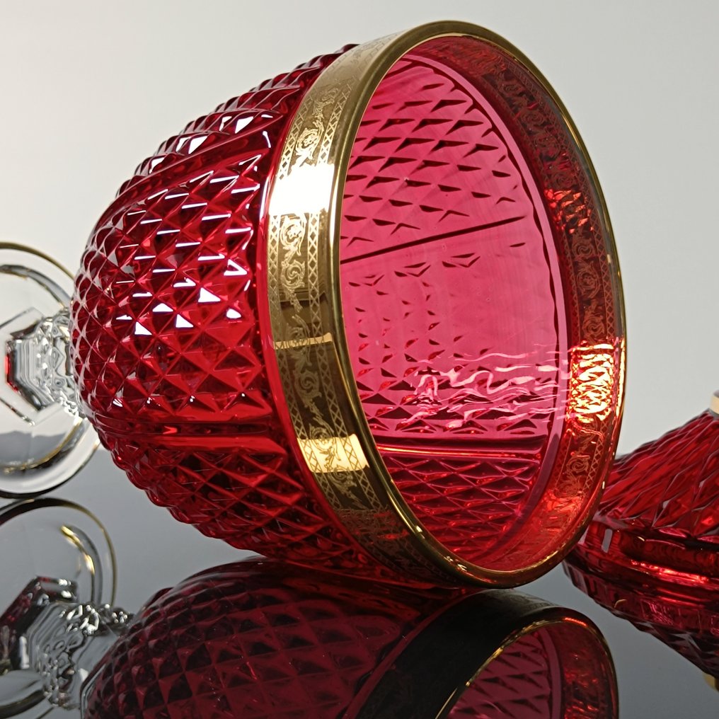 Secoloventesimo - 餅乾盒 - 24K金 - 红色金色糖果盒 #4.3