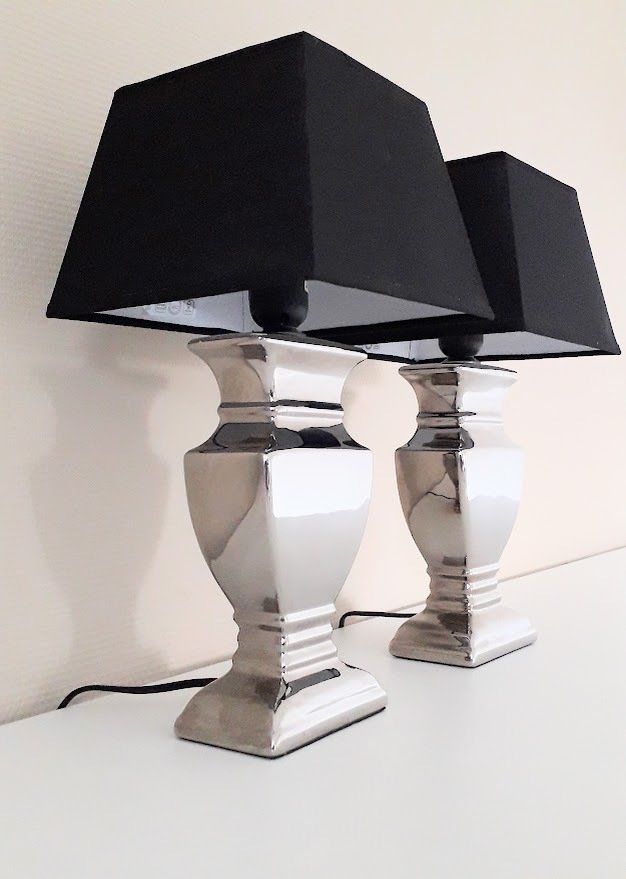 Table lamp (2) - Chrome-plated ceramic #2.1
