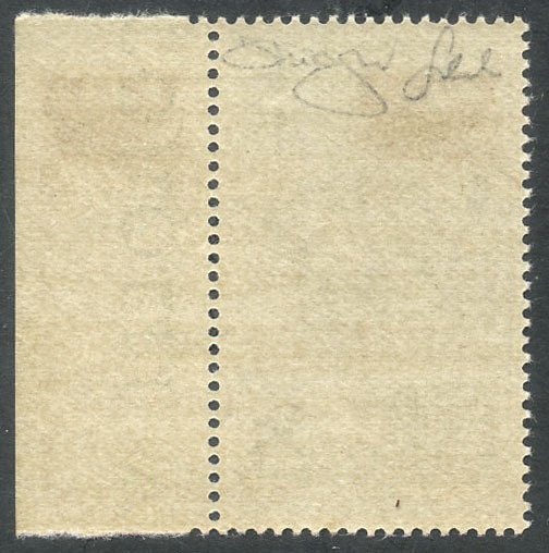 Italy 1945 - Philatelic Convention of Venice cent. 25 with reversed overprint and repeated on the margin. Rare - Unificato 1ca #3.2