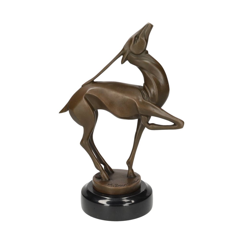 Αγαλματίδιο - Deer - Μπρούντζος, Μάρμαρο #4.3