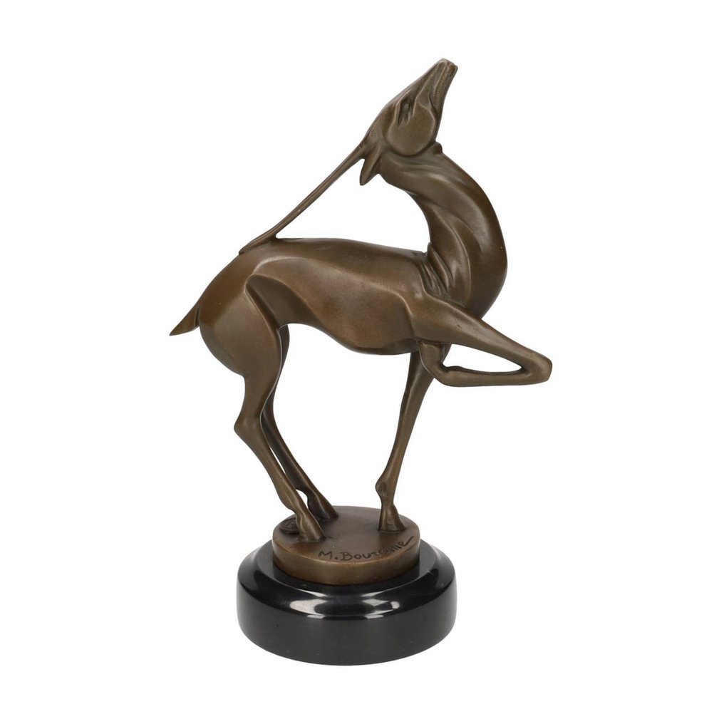 Αγαλματίδιο - Deer - Μπρούντζος, Μάρμαρο #1.0