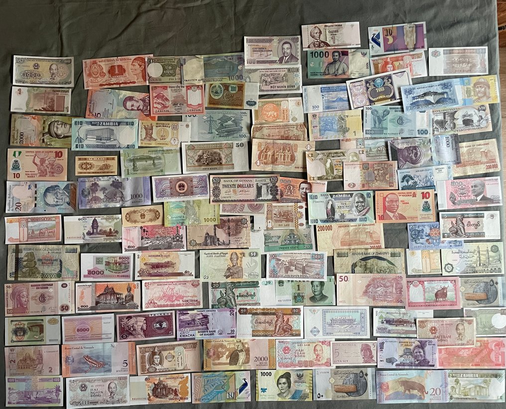 Świat. - 100 banknotes - including duplicates - various dates (Bez ceny minimalnej
) #1.0