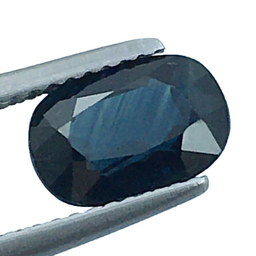 沒有保留價 - 1 pcs 藍色 藍寶石 - 2.40 ct - Bellerophon Gemlab - 深藍色藍寶石 #4.3