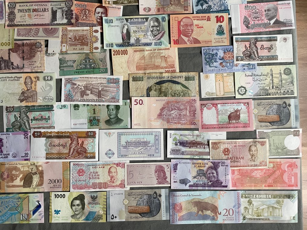 Świat. - 100 banknotes - including duplicates - various dates (Bez ceny minimalnej
) #3.2