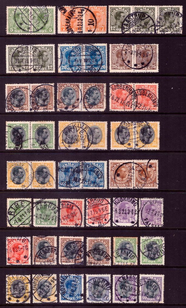 Danemarca și Țările de Jos 1875/1948 - set de stoc - Scott #1.0