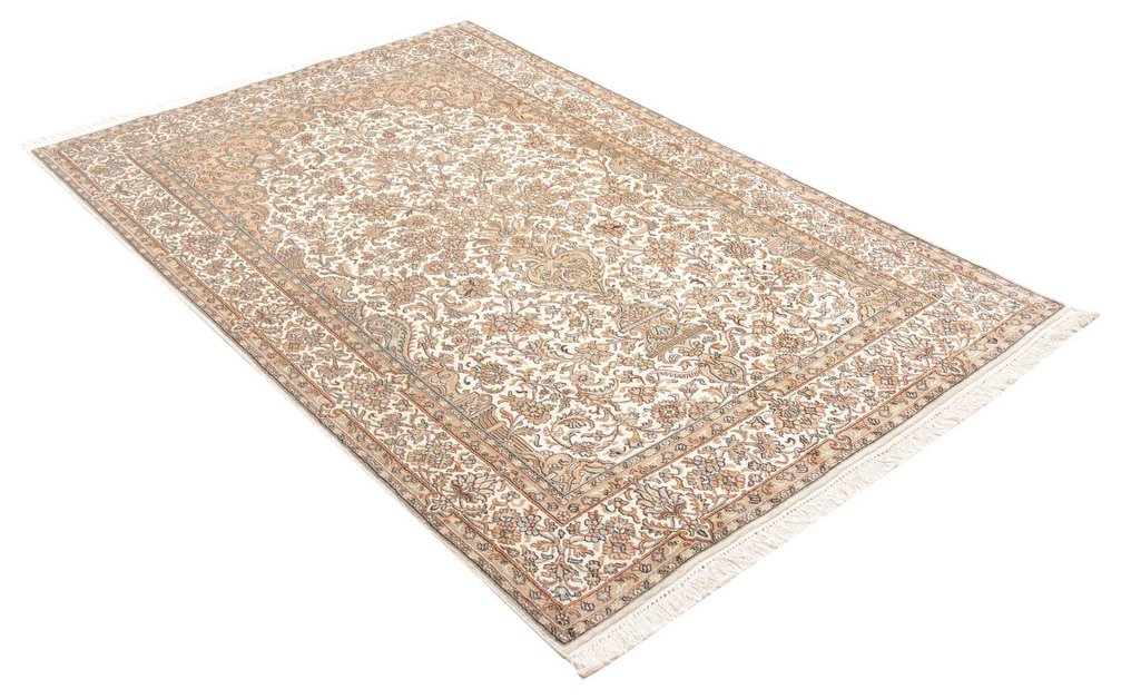 Kaschmirsilke - Tæppe - 192 cm - 125 cm - Super fin-ubrugt-ny #2.1