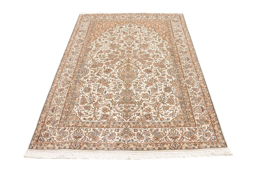 Kaschmirsilke - Tæppe - 192 cm - 125 cm - Super fin-ubrugt-ny #3.2