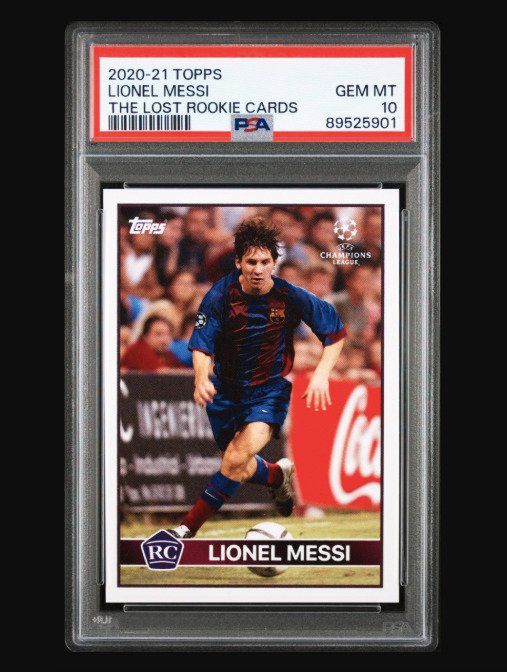 2020 Topps The Lost Rookie Cards Lionel Messi - PSA 10 Graded card #1.0