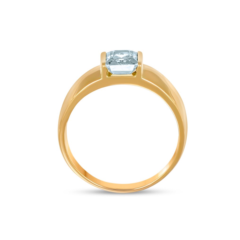 戒指 - 18 克拉 黃金 - 1.33ct. tw. 海藍寶石 #2.1