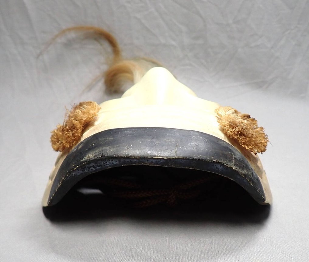 日本能乐面具 - 木, 兔毛 - Okina翁 #4.3