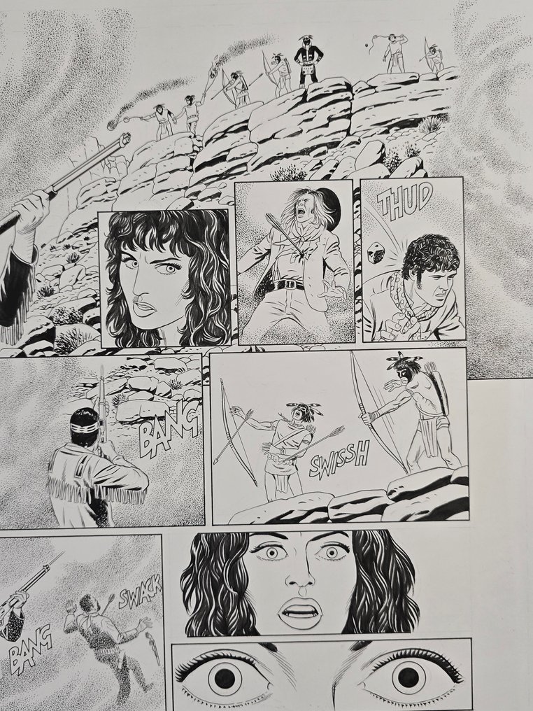 Civitelli, Fabio - 1 Original drawing - Tex - "La fonte della Giovinezza" #2.1