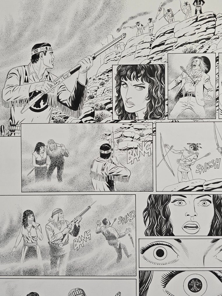 Civitelli, Fabio - 1 Original drawing - Tex - "La fonte della Giovinezza" #1.0