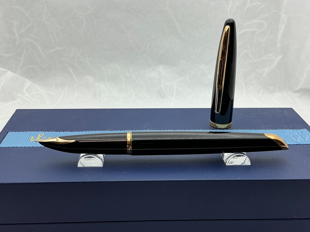 Waterman - 威迪文 - Carene Laque Black GT met 18Kt Extra Fine pen punt - 钢笔 #1.1