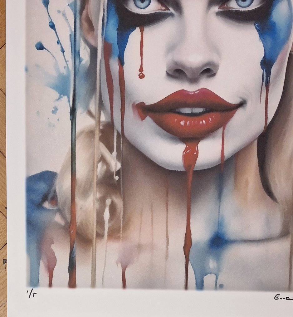 Harley Quinn - watercolor edition by Emma Wildfang - Large size #4.3