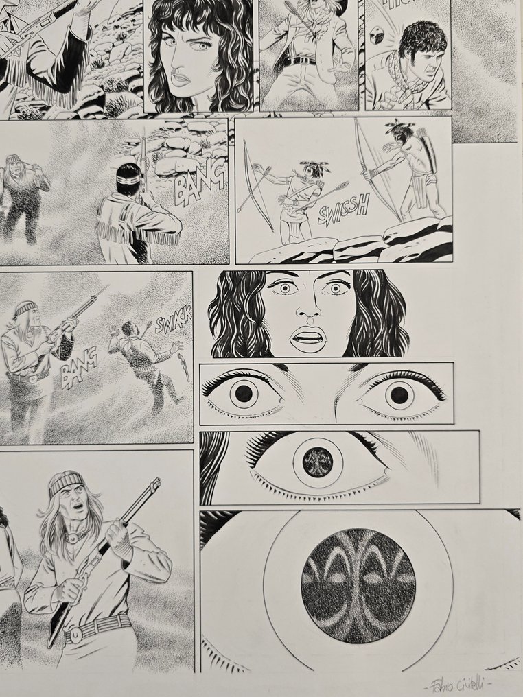 Civitelli, Fabio - 1 Original drawing - Tex - "La fonte della Giovinezza" #3.2