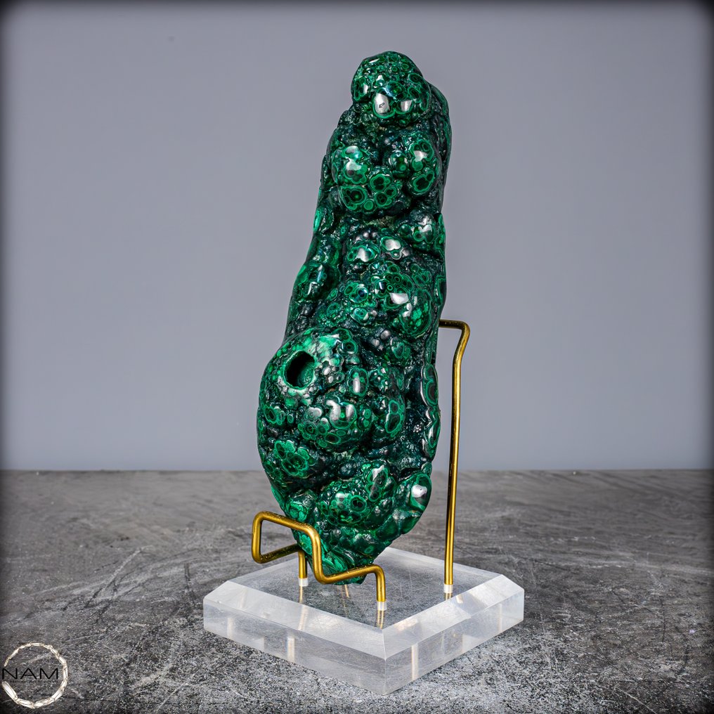 Bardzo rzadki azuryt, chryzokola i malachit. stalaktyt- 779.81 g #2.1