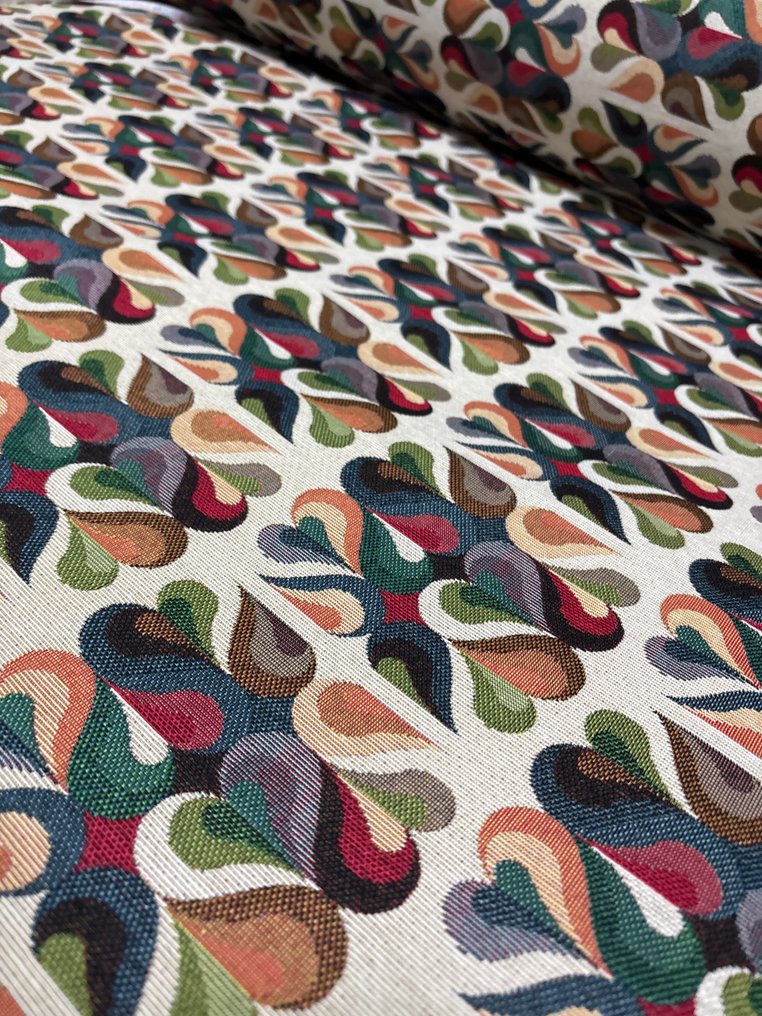 Gobelin upholstery fabric with an exclusive pattern in Venetian style, multicolored. - Upholstery fabric  - 300 cm - 280 cm - Cotton Gobelin #4.3
