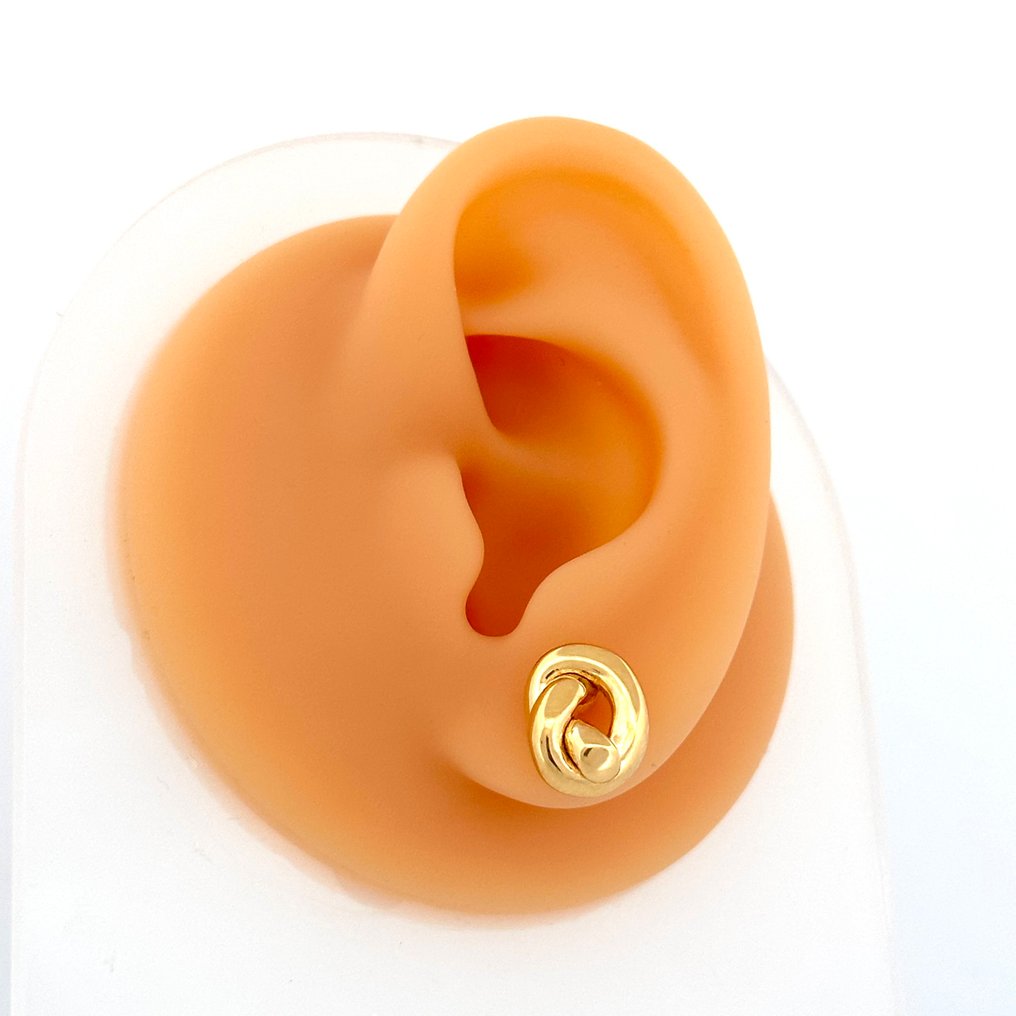 Handmade - Örhängen - Nodo - 2.4 g - 18 kt Gult guld #3.2