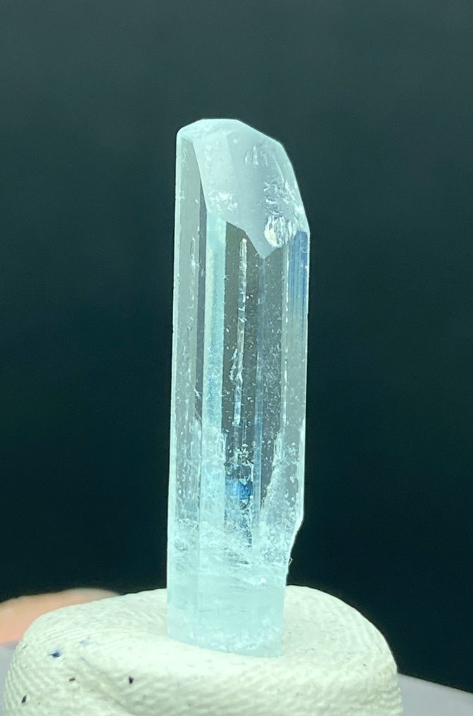 Cristallo di acquamarina di qualità superiore e straordinaria Cristallo - Altezza: 26 mm - Larghezza: 7 mm- 1.79 g - (1) #4.3