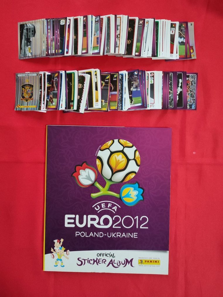 euro 2012 germany edition Panini Empty album + complete loose sticker set - Excellent (EX) #1.0