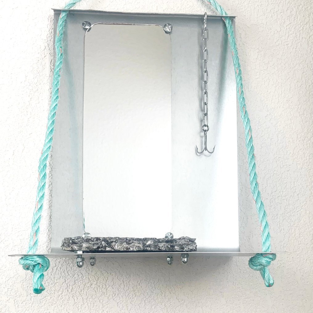 Bressolles Louis - 镜子  - 铝, 钢, 钓鱼绳 - 潮汐 #2.1